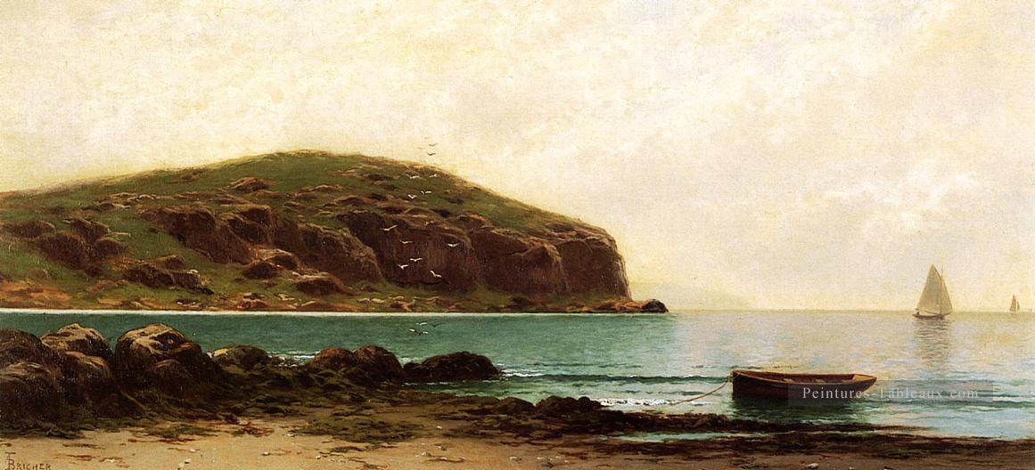Vue sur la côte Plage Alfred Thompson Bricher Peintures à l'huile